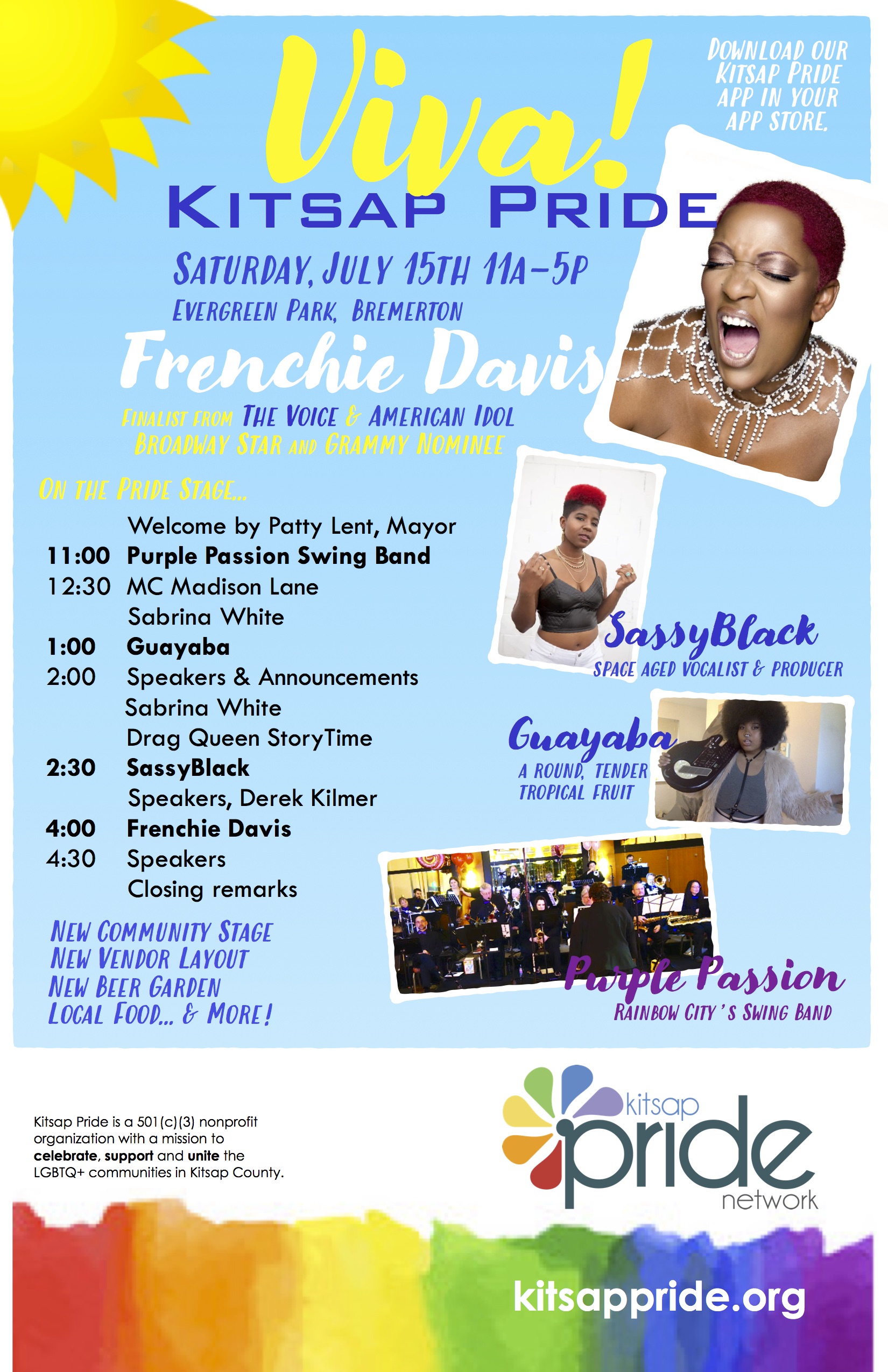 Pride Stage Schedule 2017 B