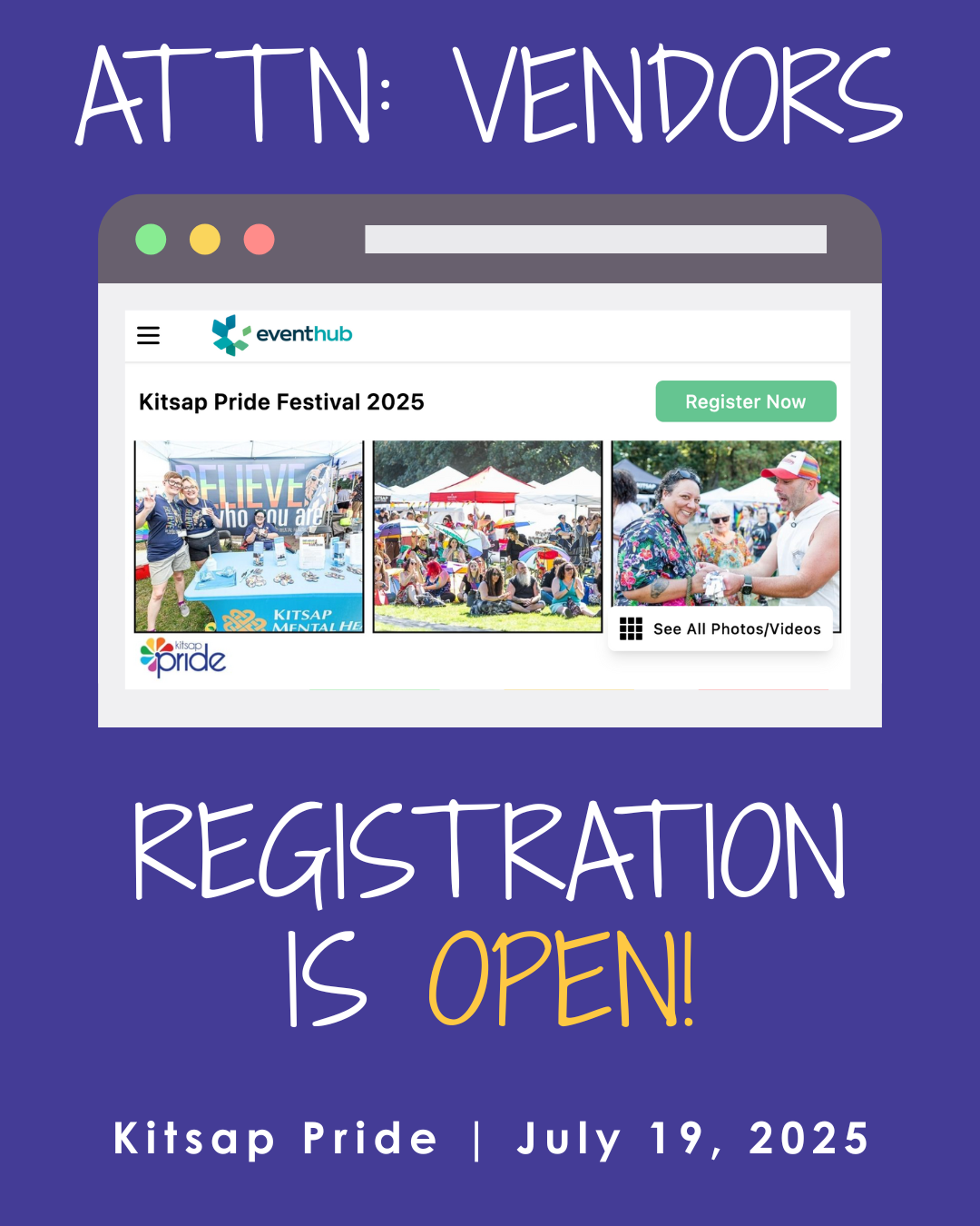 Vendor Registration Is Open
